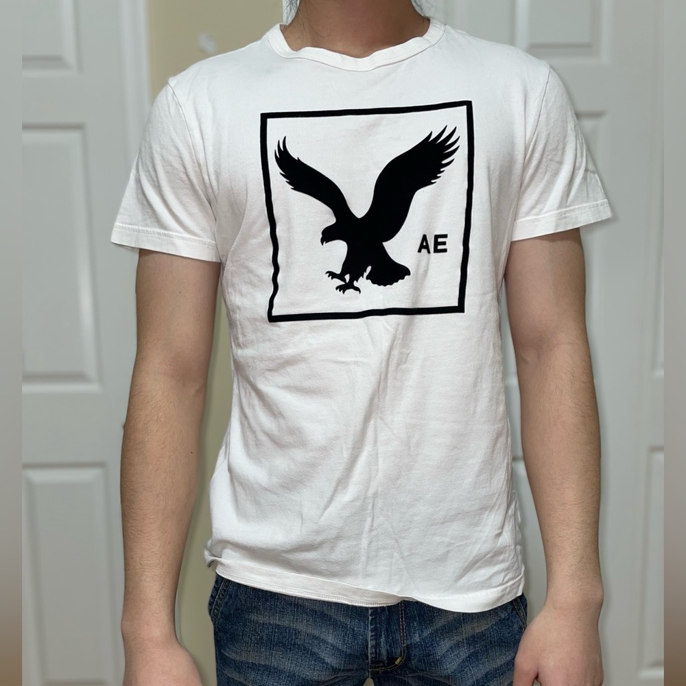 American Eagle White T Shirt Men's
